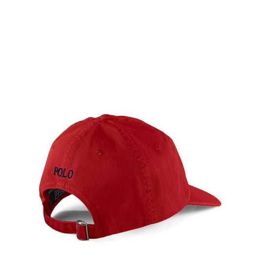 Polo Ralph Lauren - Chino Cap - Red with Navy Pony