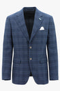 Christian Brookes - Turin Check Sportscoat - Blue featuring a refined check pattern and classic tailored design.