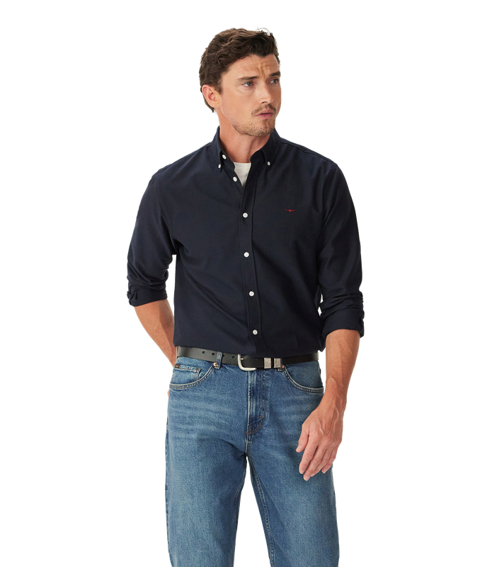 R.M.Williams - Clapton Oxford Shirt - Navy
