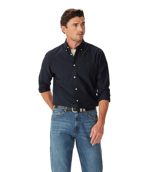 R.M.Williams - Clapton Oxford Shirt - Navy