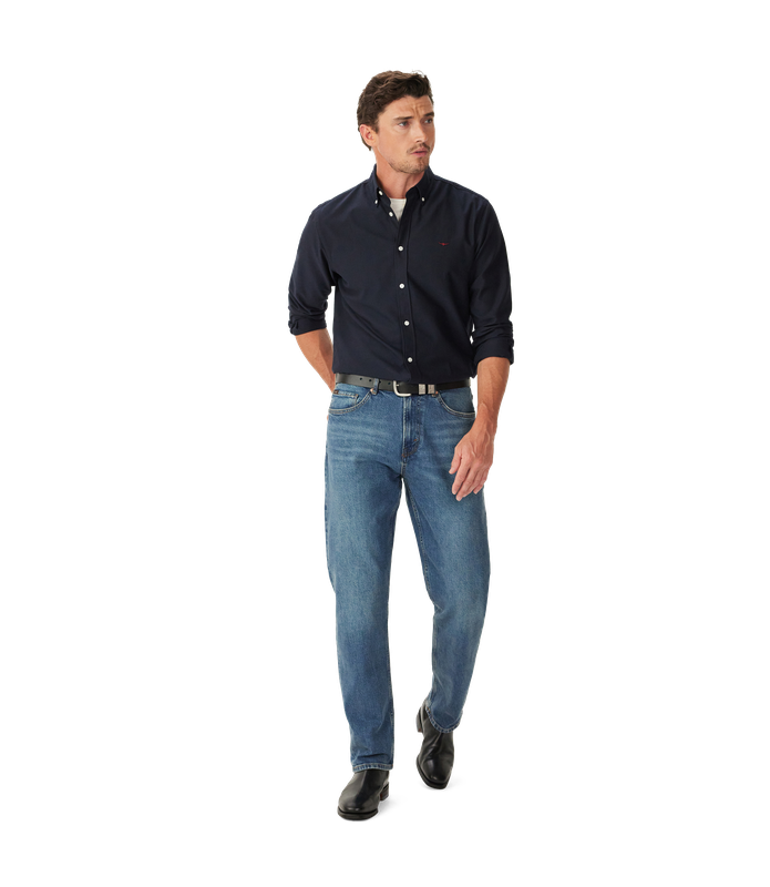 R.M.Williams - Clapton Oxford Shirt - Navy