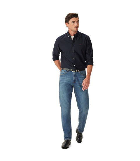 R.M.Williams - Clapton Oxford Shirt - Navy