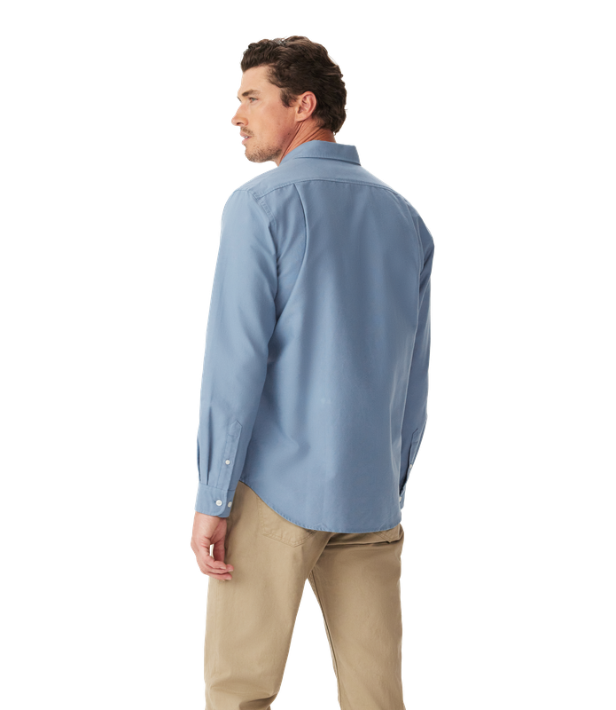 R.M.Williams - Clapton Oxford Shirt - Big & Tall Sizes - Sky