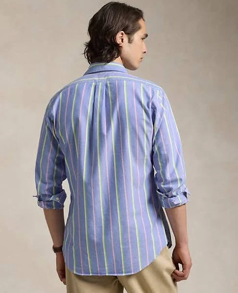 Polo Ralph Lauren - Oxford Shirt - Stripe - Royal Blue/Pink