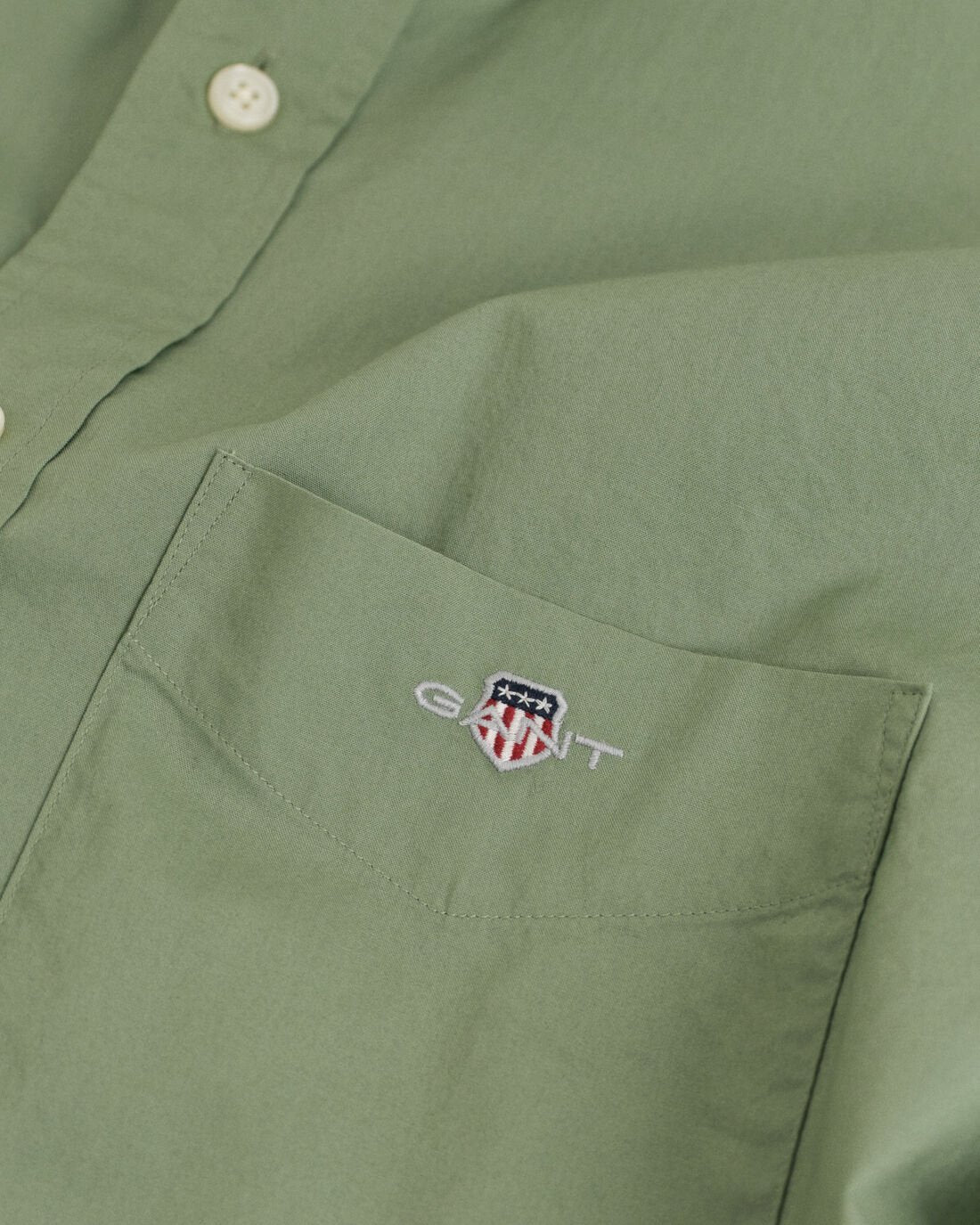 GANT - Classic Poplin Shirt - Kalamata Green