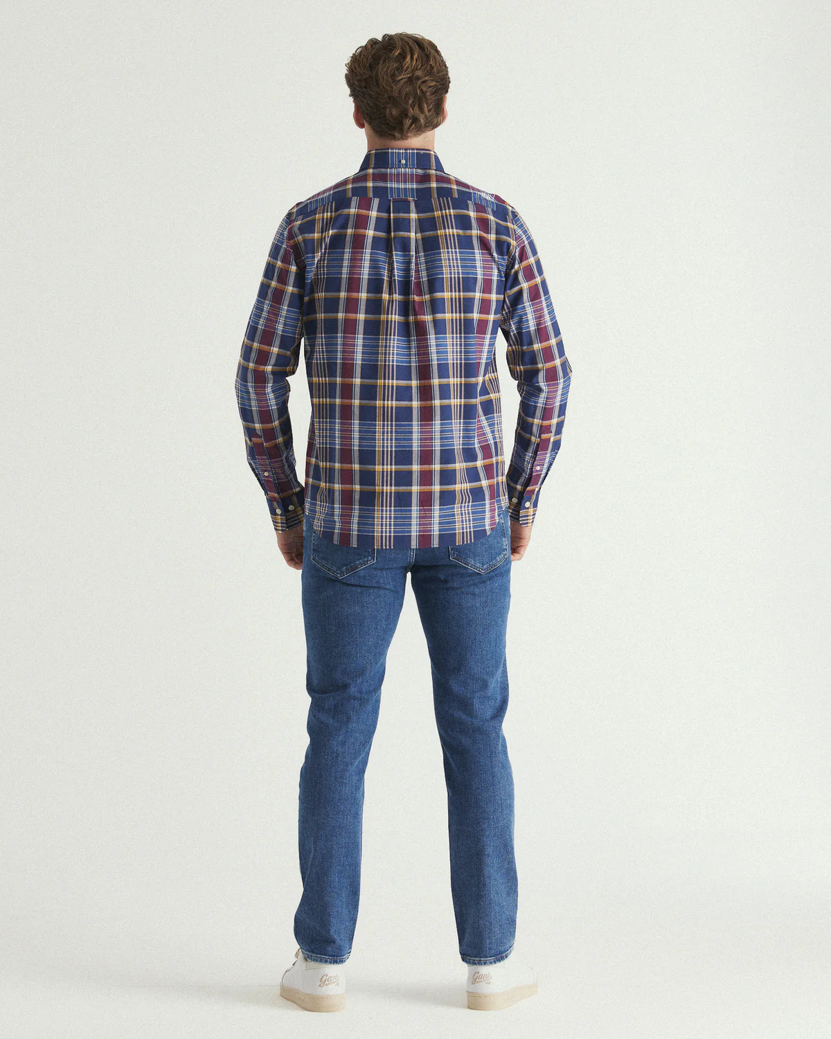 GANT - Poplin Shirt - Check - Persian Blue