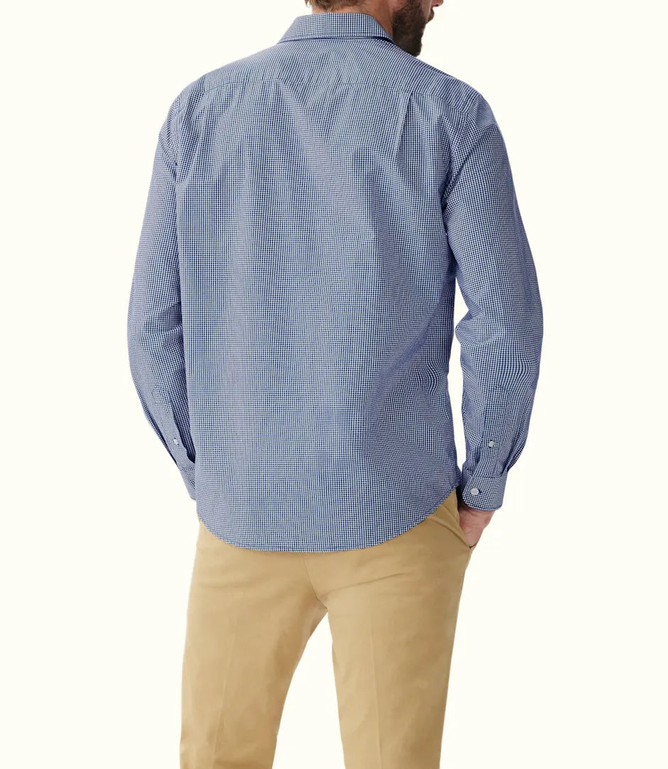 R.M.Williams - Classic Shirt - Check - Navy/White