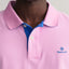 Gant - Contrast collar pique polo - Bright Pink