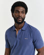 GANT - Contrast Piqué Polo Shirt - Dusty Navy