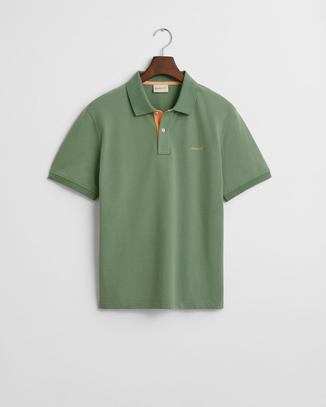 GANT - Contrast Piqué Polo Shirt - Kalamata Green