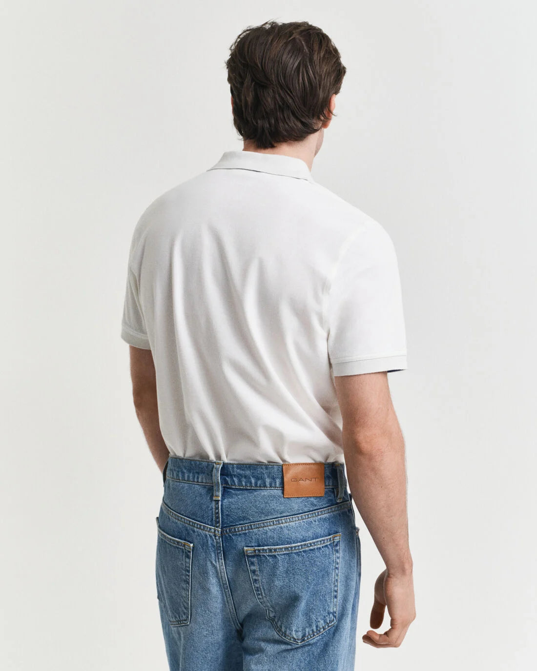 GANT - Contrast Piqué Polo Shirt - White