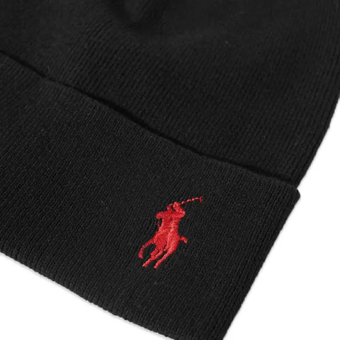 Polo Ralph Lauren - Pony Player Cotton Beanie - Black