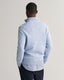 Cotton Half-Zip Pullover - Light Blue Melange