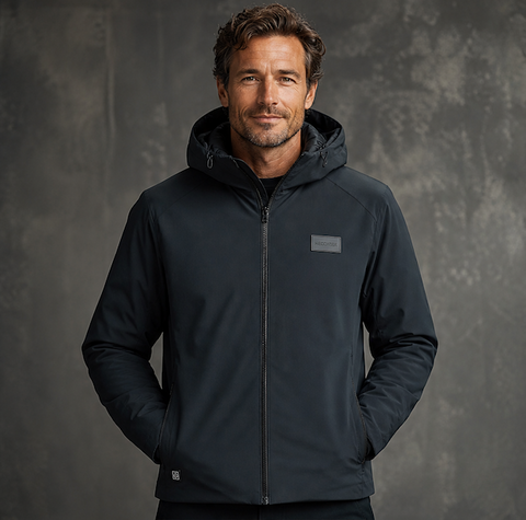 Daniel Hechter - Chaud Graphene Heat Jacket with Hood - Black