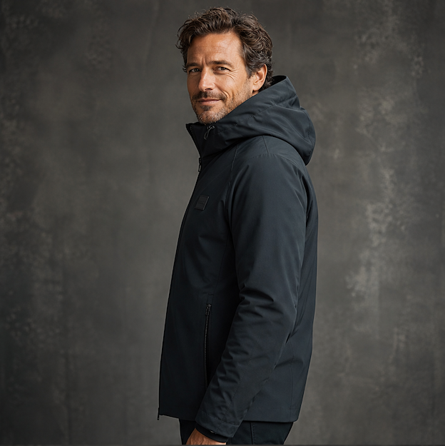 Daniel Hechter - Chaud Graphene Heat Jacket with Hood - Black
