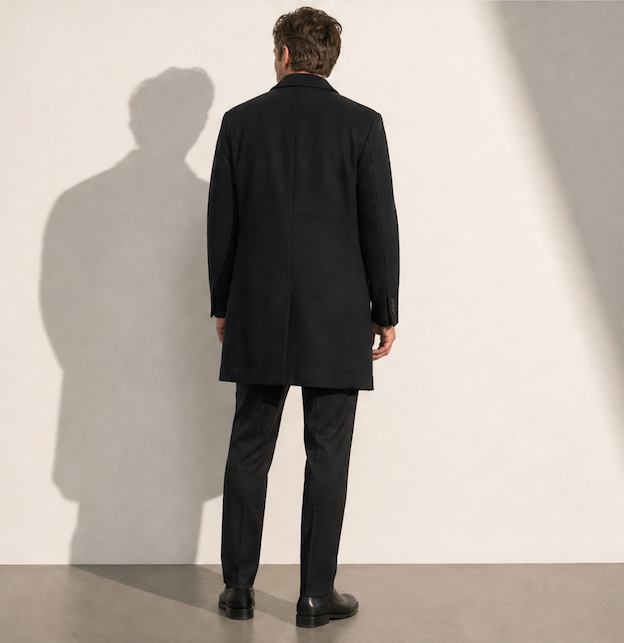 Daniel Hechter - Ducati Wool Blend Overcoat - Black