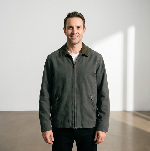 Daniel Hechter - Dinan Green Collar Jacket - Olive