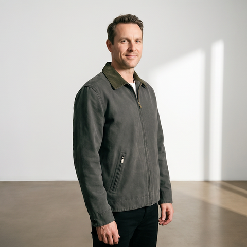 Daniel Hechter - Dinan Green Collar Jacket - Olive