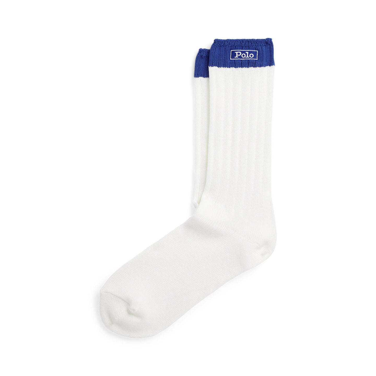 Polo Ralph Lauren - Deck Crew Logo Sock - White/Blue