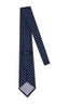 M.J. Bale - Denton Silk Tie - Navy & Grey