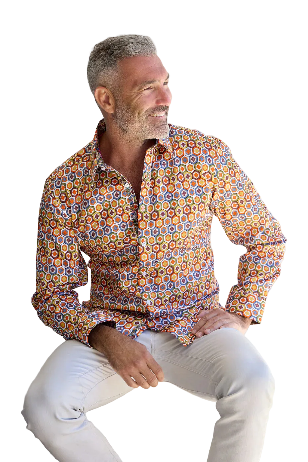 English Laundry - Derby Geometric Print Shirt - Multi