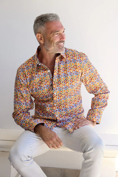 English Laundry - Derby Geometric Print Shirt - Multi
