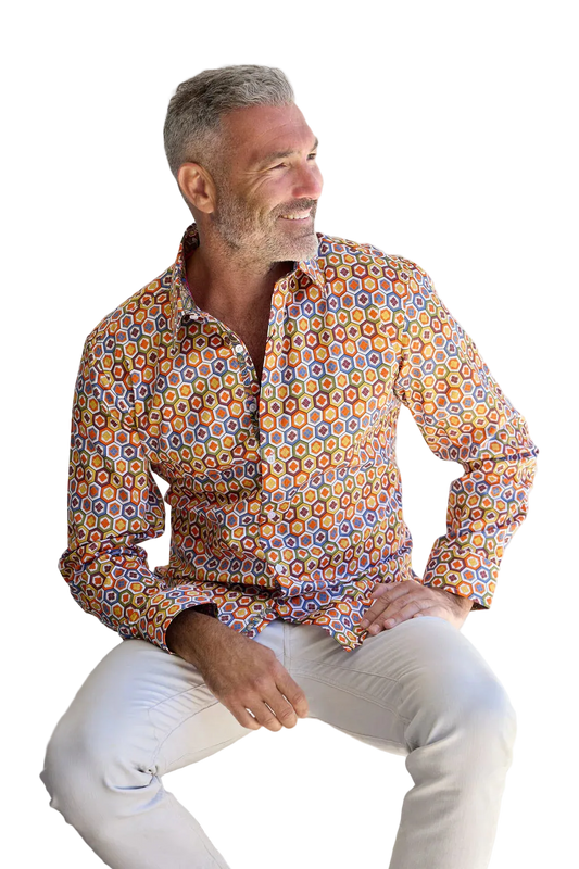 English Laundry - Derby Geometric Print Shirt - Multi