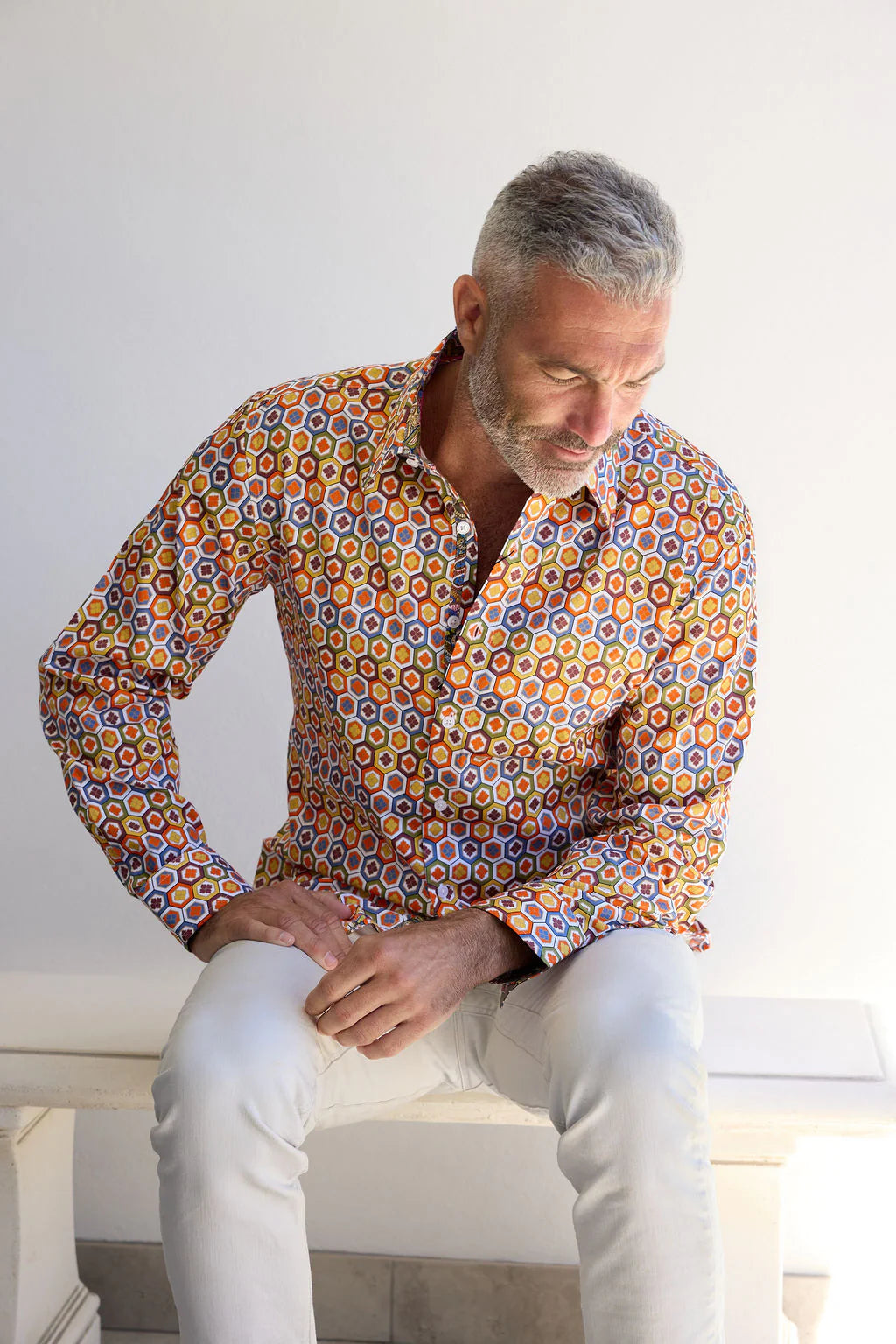 English Laundry - Derby Geometric Print Shirt - Multi