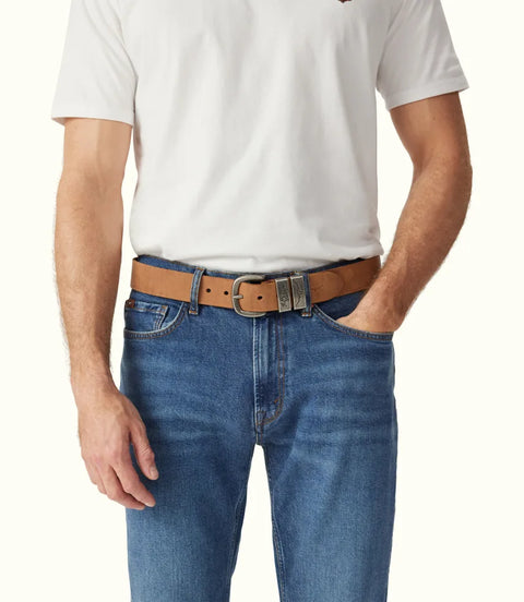 R.M.Williams - Drover Belt - Vintage Brown