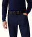R.M.Williams - Drover Belt - Dark Bronze Hardware - Black