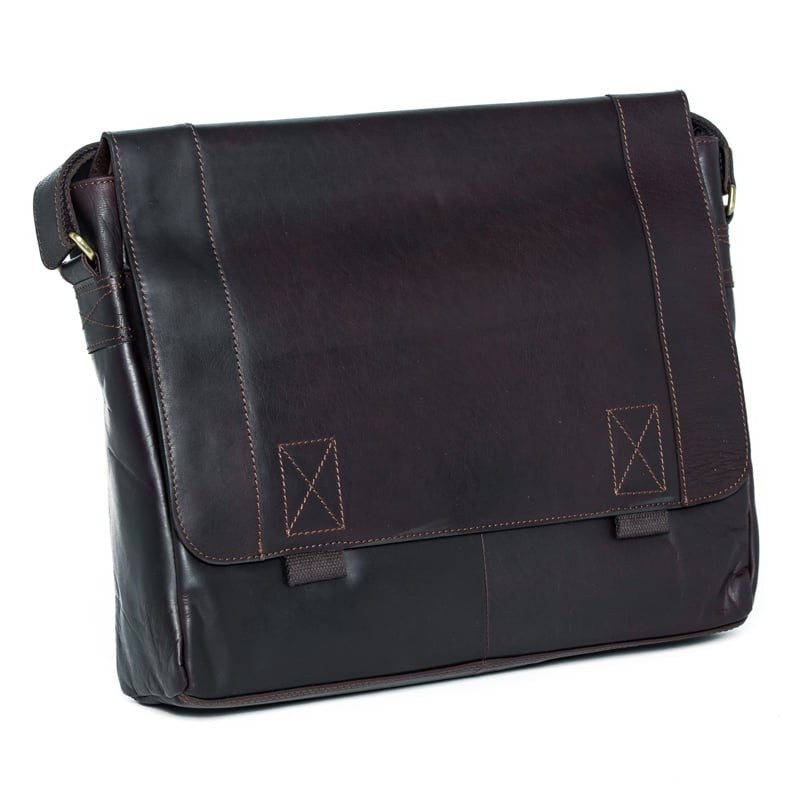 Oran Leather - Dylan Leather Satchel  - Black