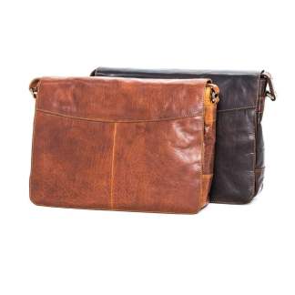 Oran Leather - Dylan Leather Satchel - Brandy