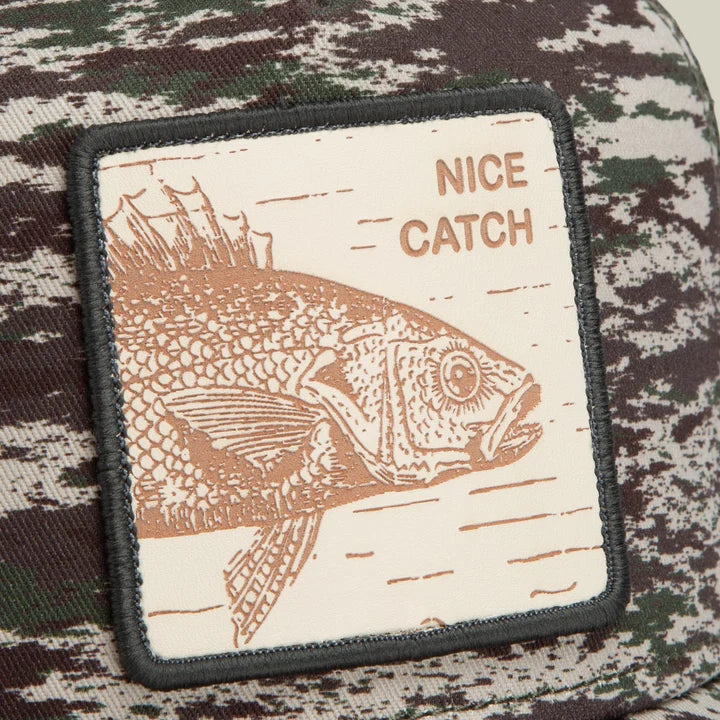 Goorin - Engraved Bass  Nice Catch Animal Trucker Cap - Camo