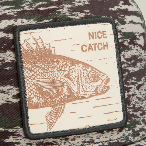 Goorin - Engraved Bass  Nice Catch Animal Trucker Cap - Camo