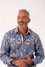 Rock & Roll Religion - Walkden Pailsley LS Shirt - Sky