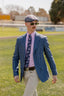 Boston - Siena Stripe Linen Sports Jacket - Blue