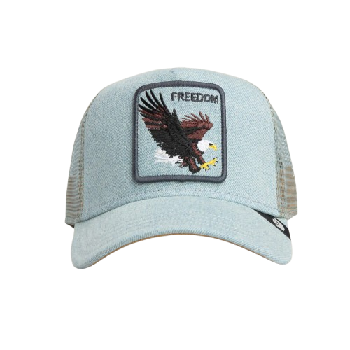 Goorin - Animal Trucker Cap - Freedom Eagle - Light Denim