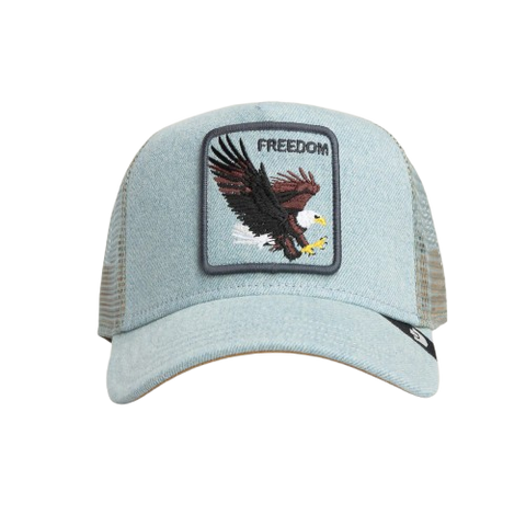 Goorin - Animal Trucker Cap - Freedom Eagle - Light Denim
