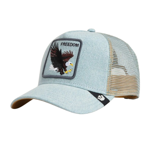 Goorin - Animal Trucker Cap - Freedom Eagle - Light Denim