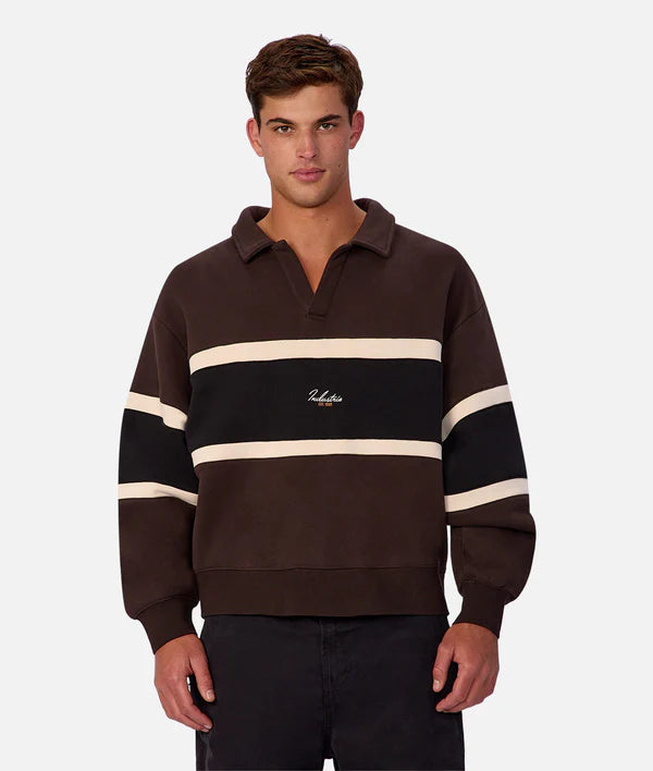 Industrie - The Eastbourne Track Top - Brown Combo