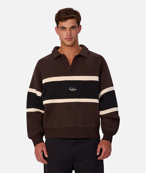 Industrie - The Eastbourne Track Top - Brown Combo