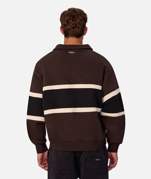 Industrie - The Eastbourne Track Top - Brown Combo