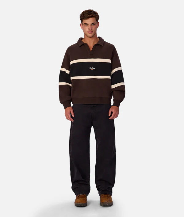 Industrie - The Eastbourne Track Top - Brown Combo