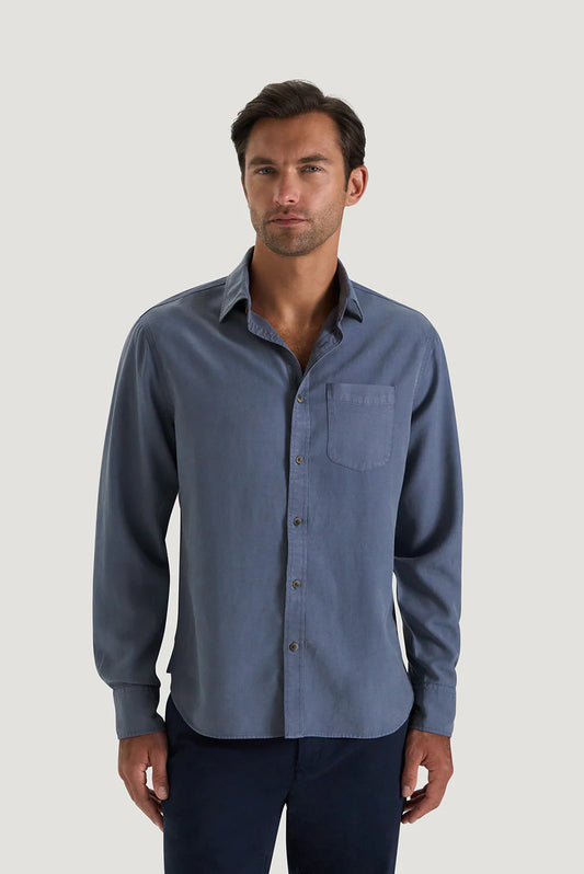 M.J. Bale - Equinox Shirt - Blue Fog