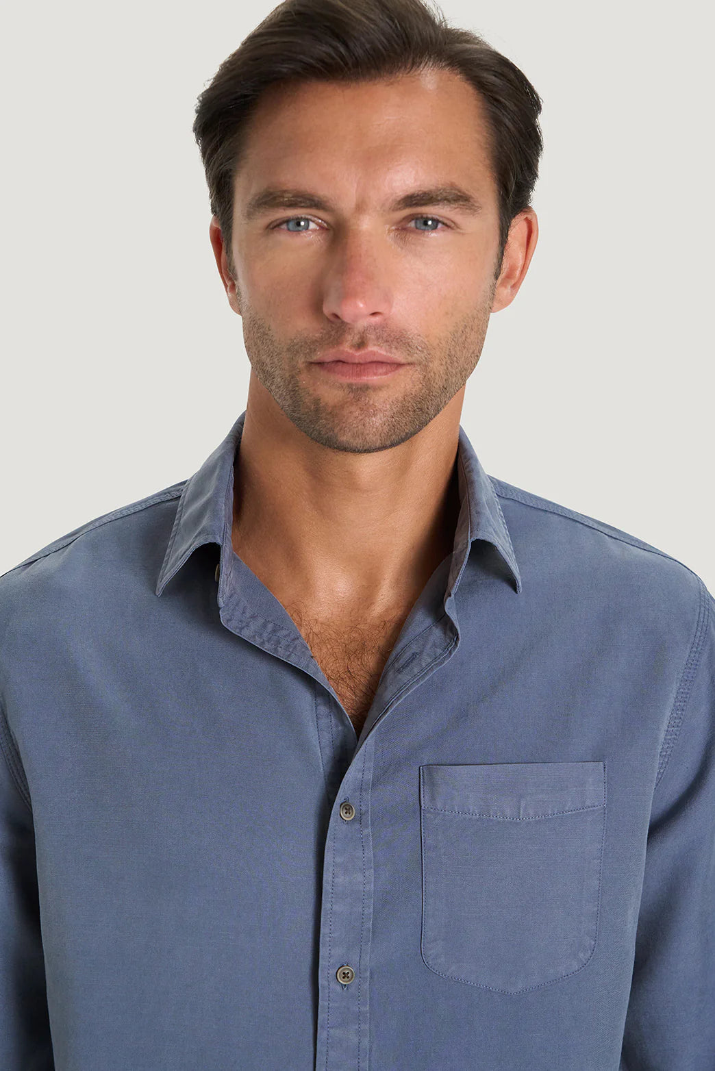 M.J. Bale - Equinox Shirt - Blue Fog