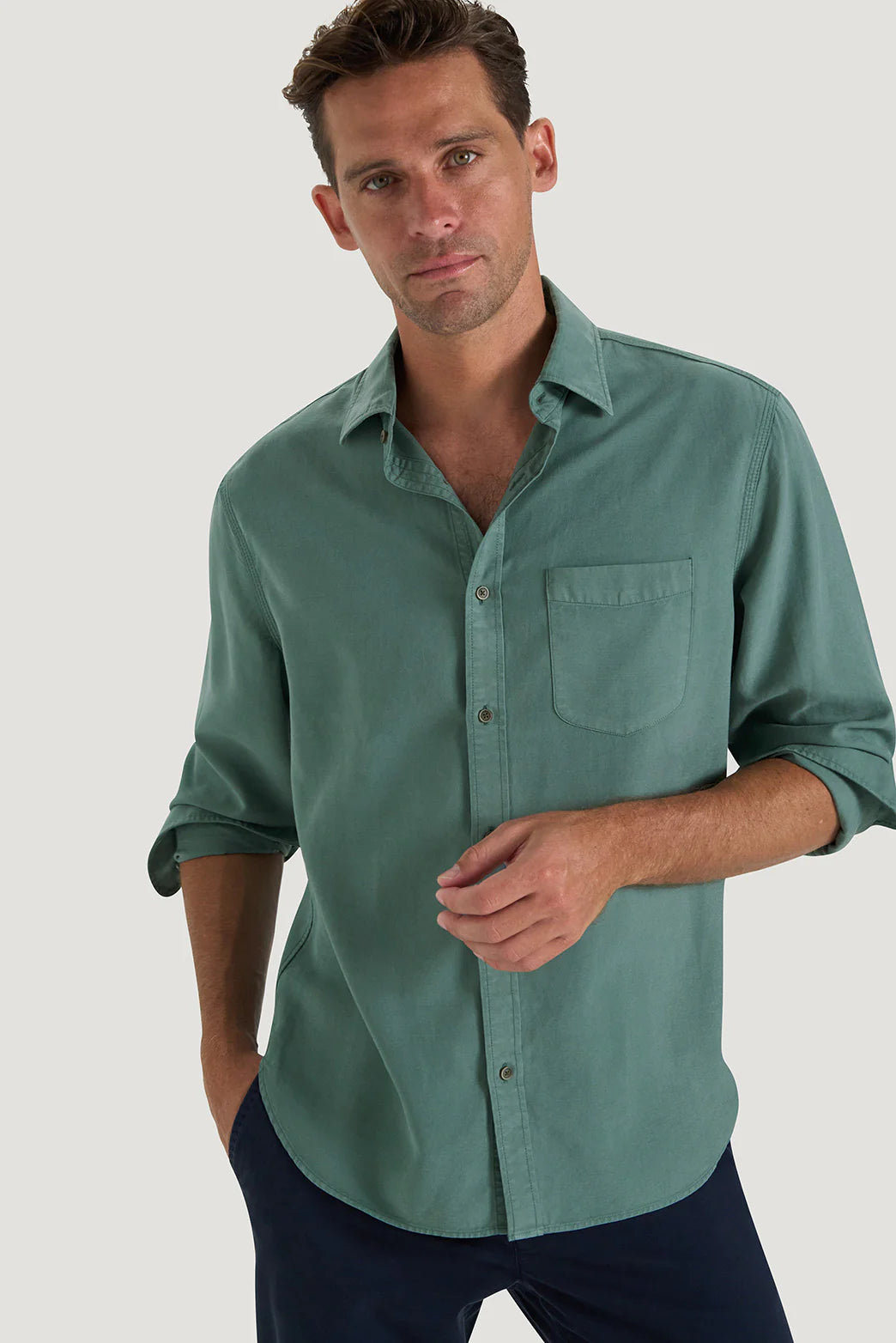 M.J. Bale - Equinox Shirt - Meadow 
Green
