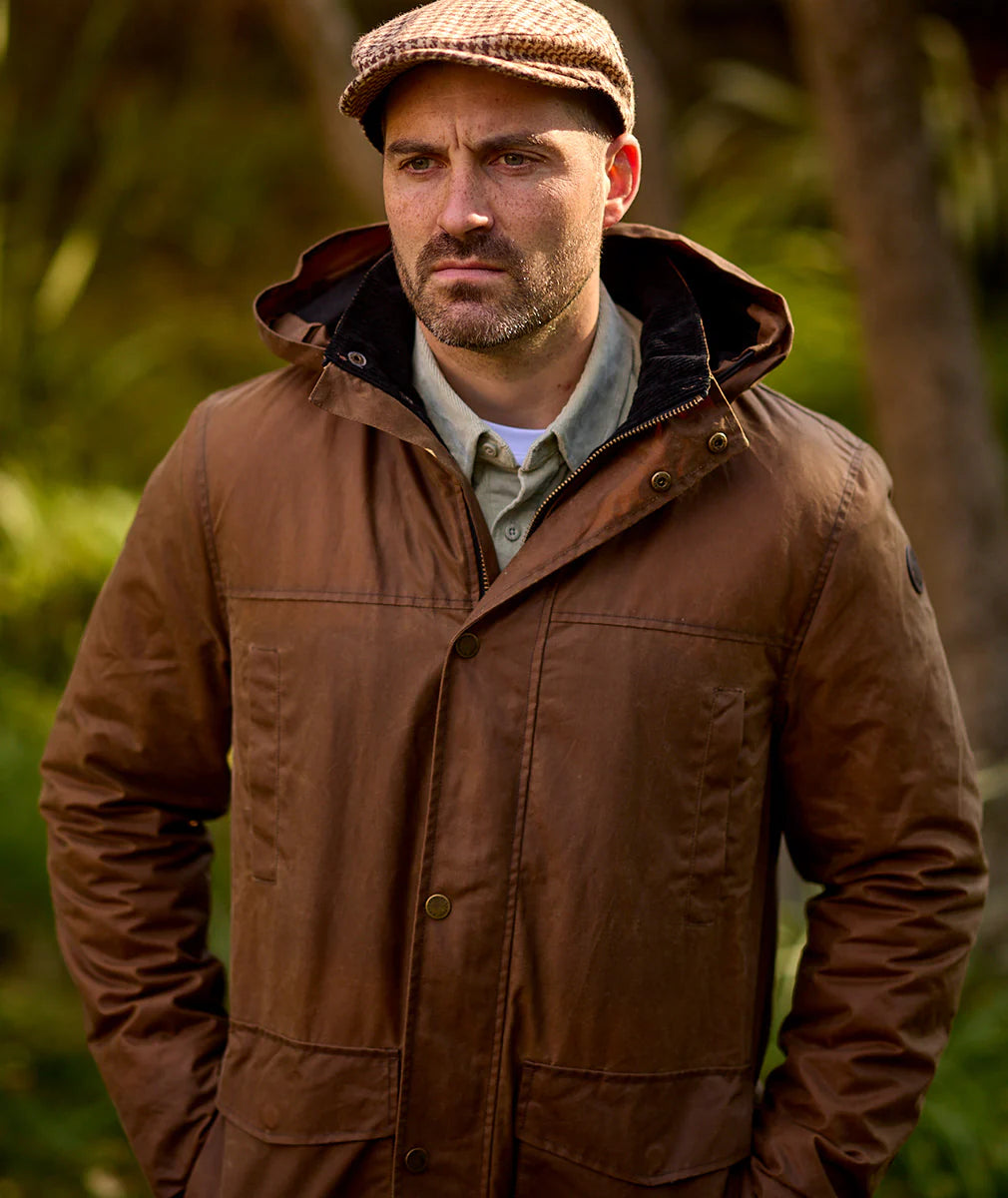 Swanndri - Evans Flat V2 Oilskin Jacket - Tan