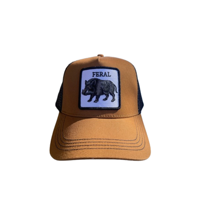 Blowes Clothing - Outback Trucker Cap - Feral Pig - Tan
