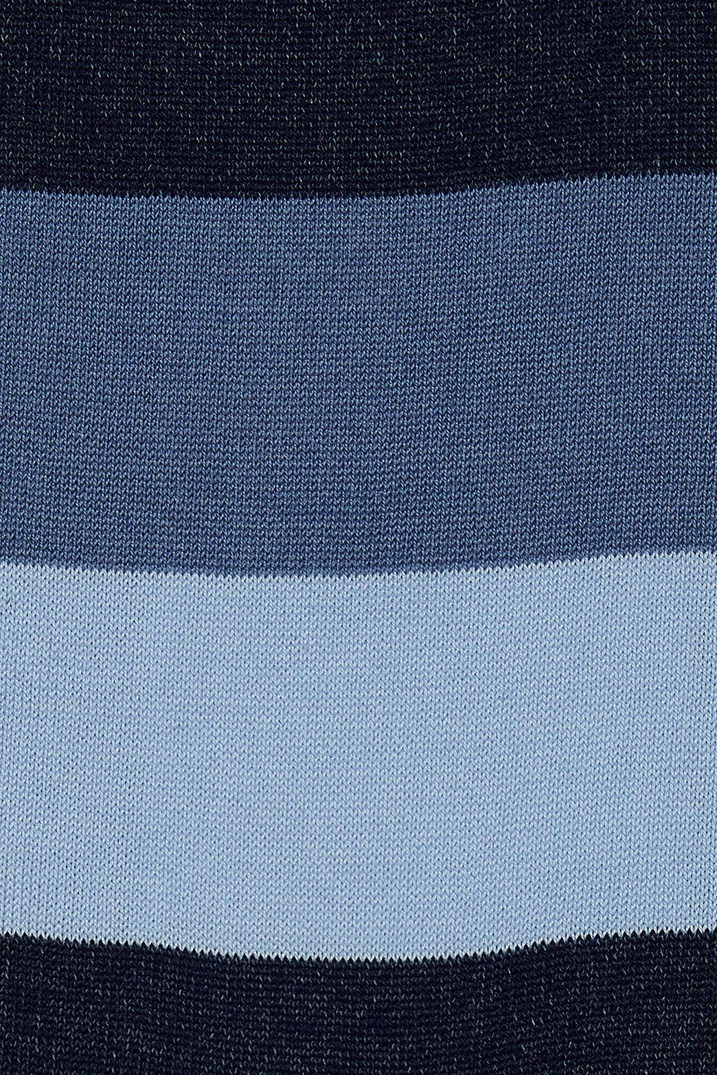 M.J. Bale - Filardi Sock - Stripe - Blue/Navy/Sky - Medium close-up of the striped design in blue and navy hues.