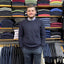 Ansett Clothing - Fisherman Rib Jumper Sweater Pullover - Navy